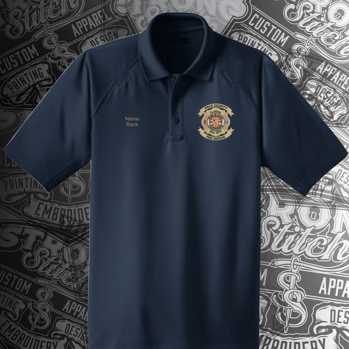 CS410 Navy Cornerstone Short Sleeve Polo