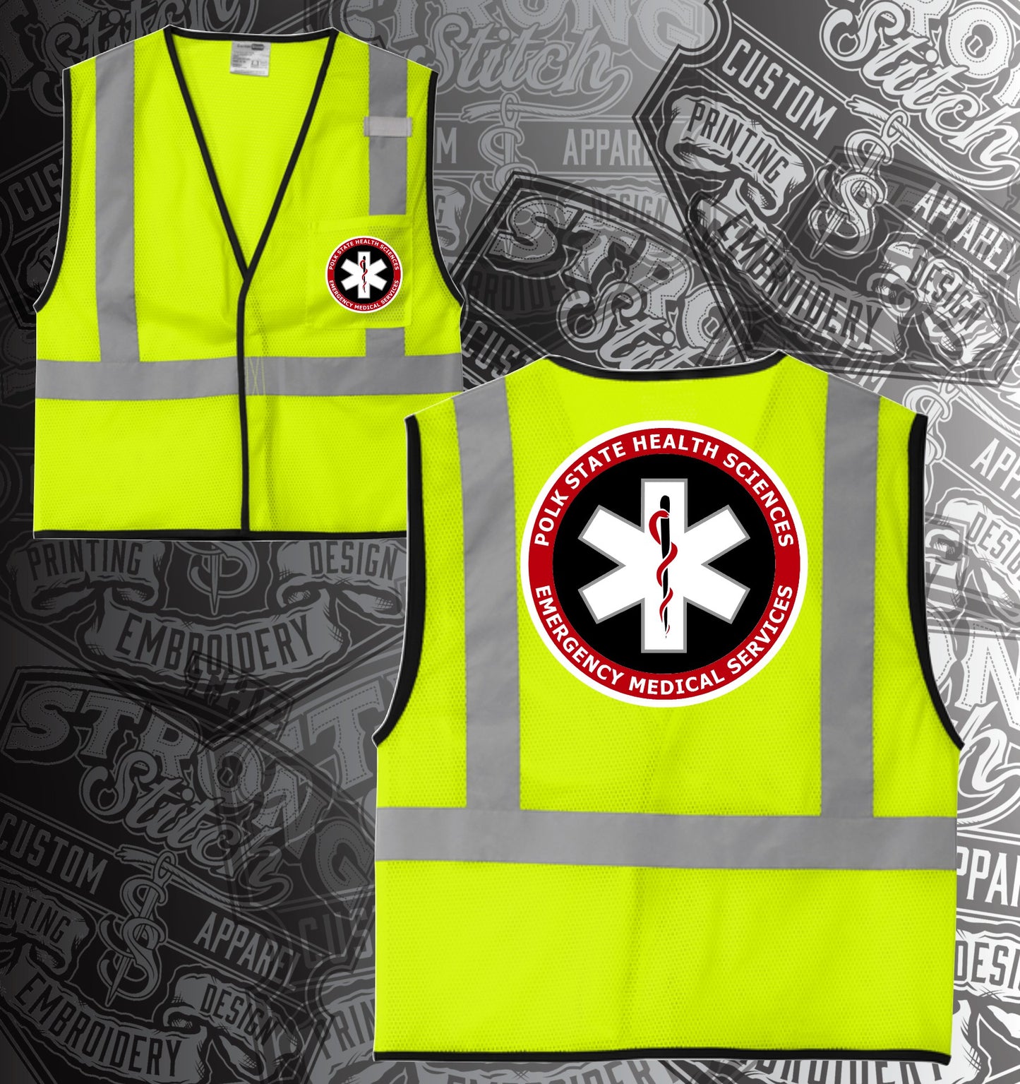 CSV100 ANSI 107 Class 2 Polk State EMS Safety Vest