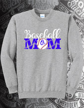 Load image into Gallery viewer, Baseball Mom Core Fleece Crewneck Sweatshirt