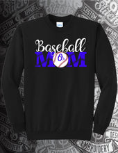 Load image into Gallery viewer, Baseball Mom Core Fleece Crewneck Sweatshirt