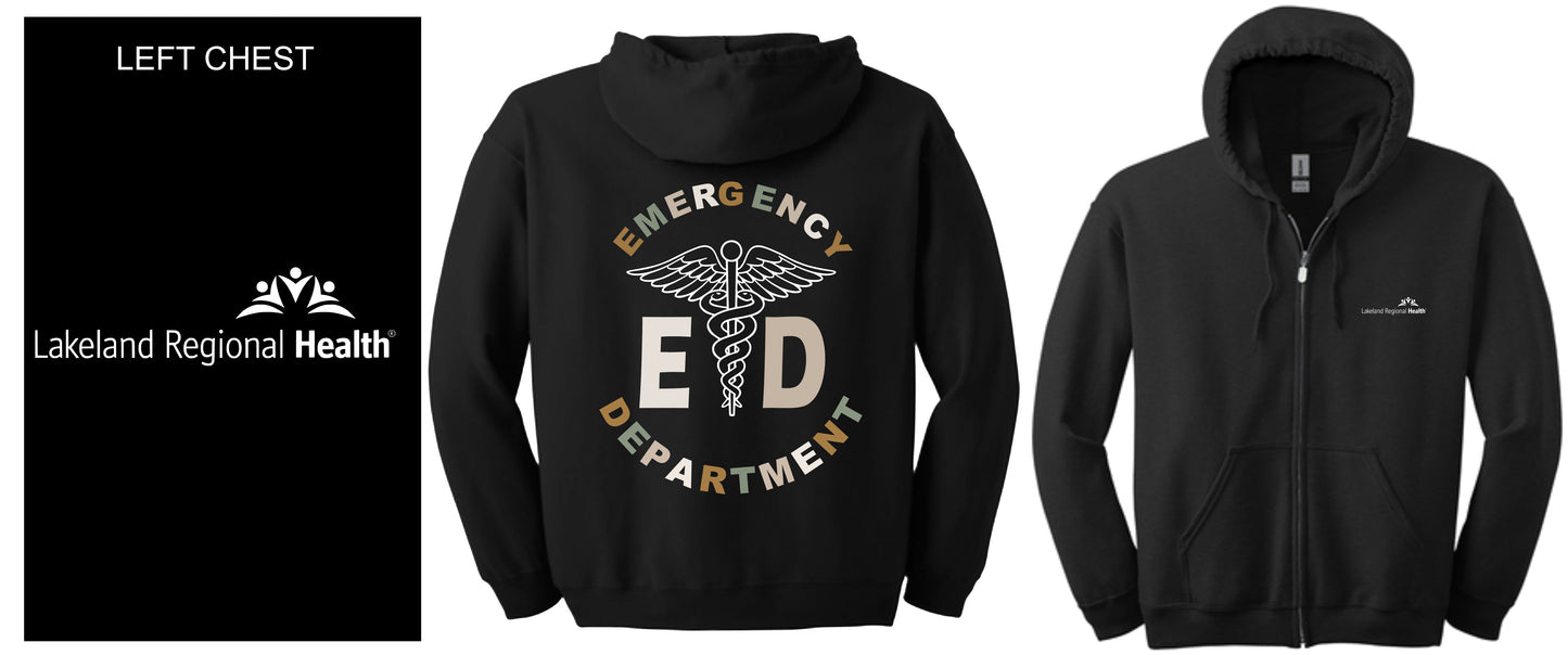 Hooded Zip-up w/ Cadeceus