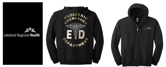 Hooded Zip-up w/ Pediatric Cadeceus