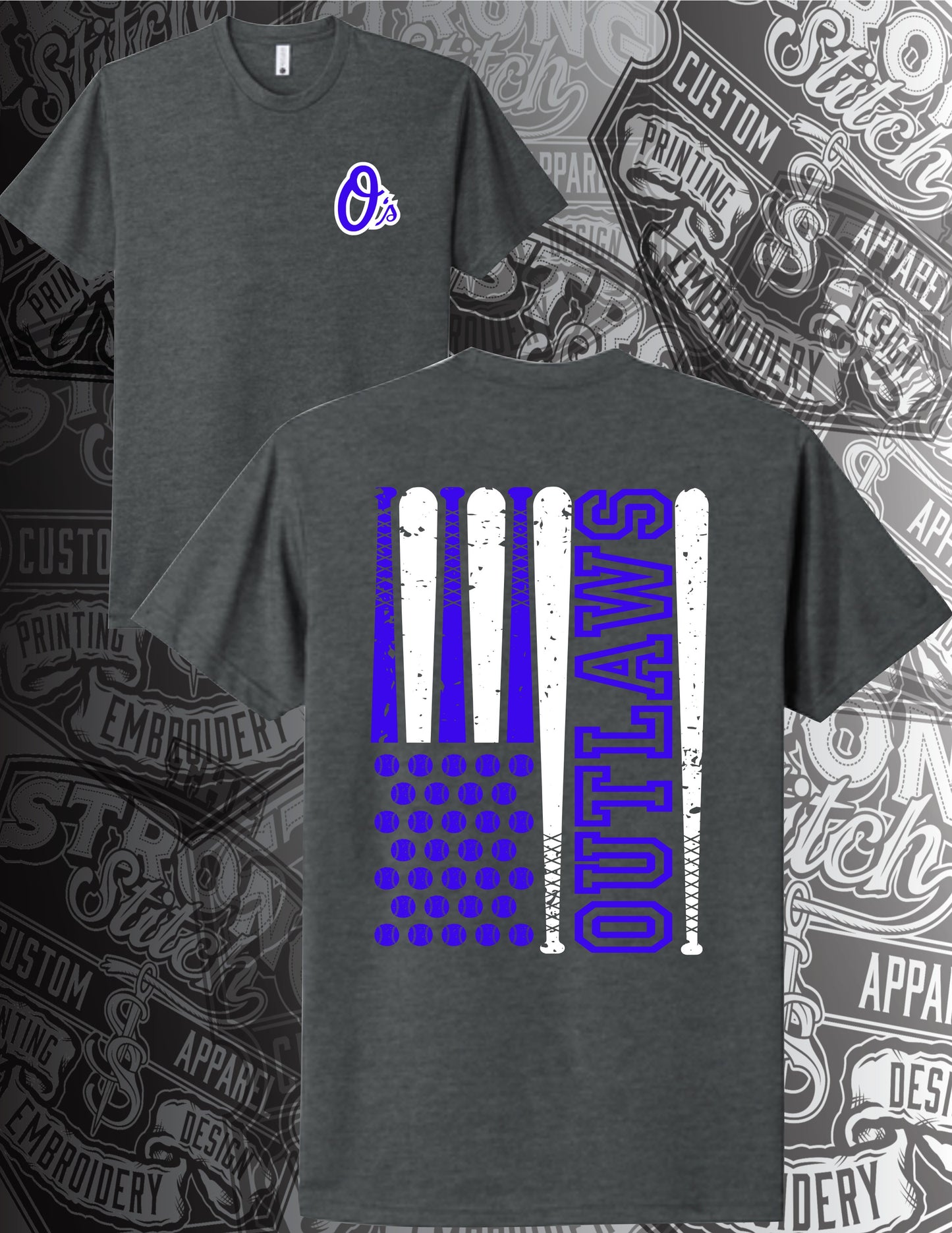 Cotton/Poly Blend Flag Short Sleeve T Shirt