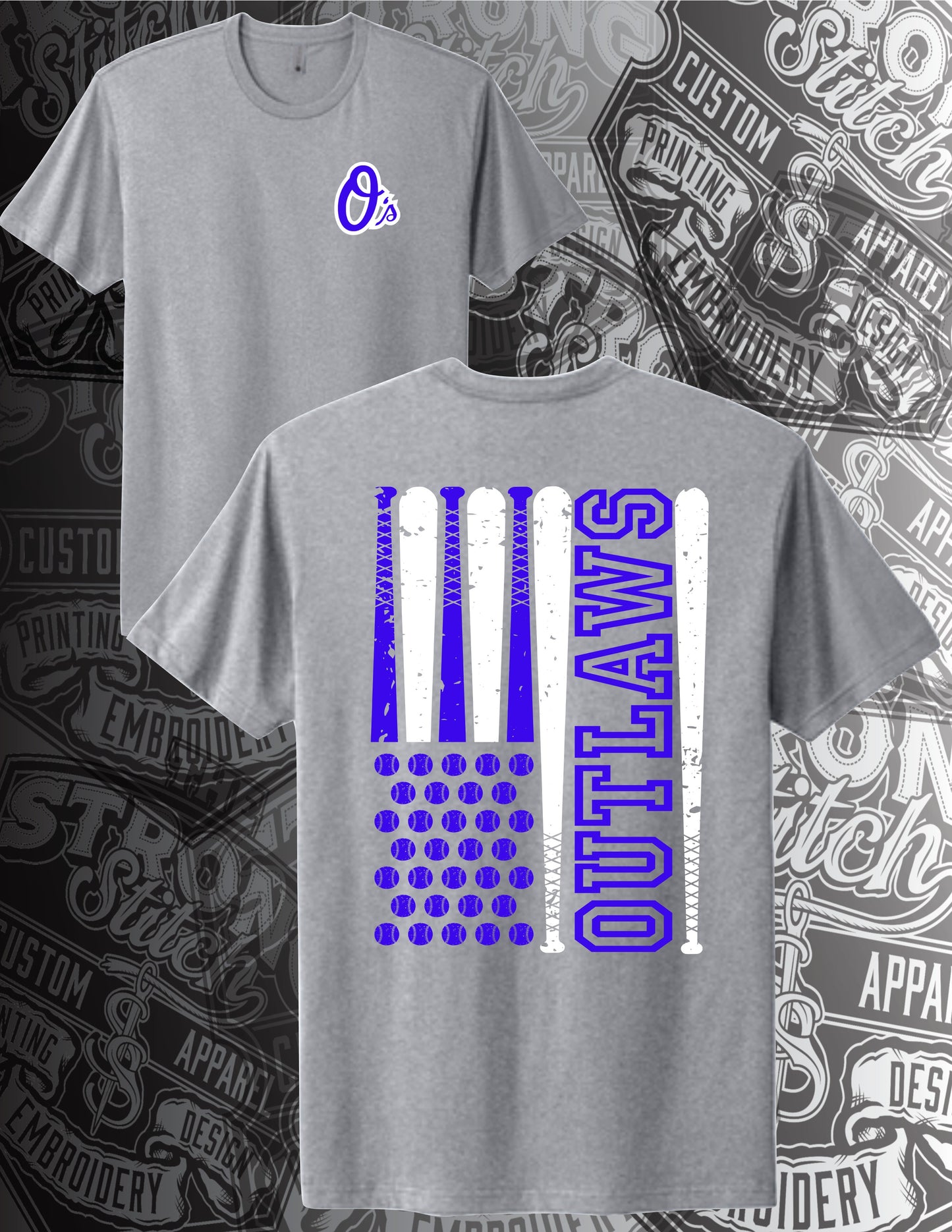 Cotton/Poly Blend Flag Short Sleeve T Shirt