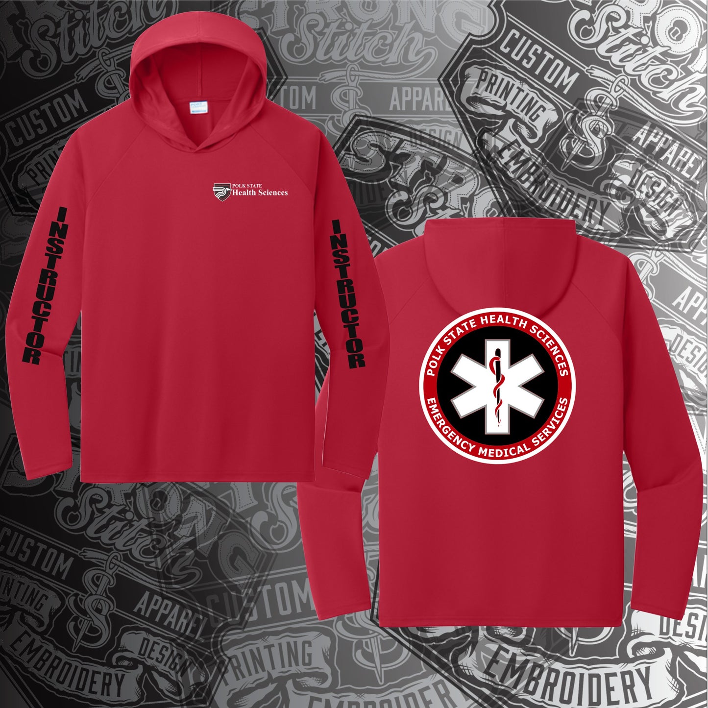 PC380H INSTRUCTOR ONLY Hooded Long Sleeve Drifit