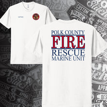 Load image into Gallery viewer, White Short Sleeve T-Shirt MARINE UNIT