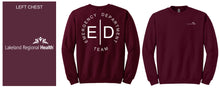 Load image into Gallery viewer, Black/Maroon Crew Neck w/ ED Team