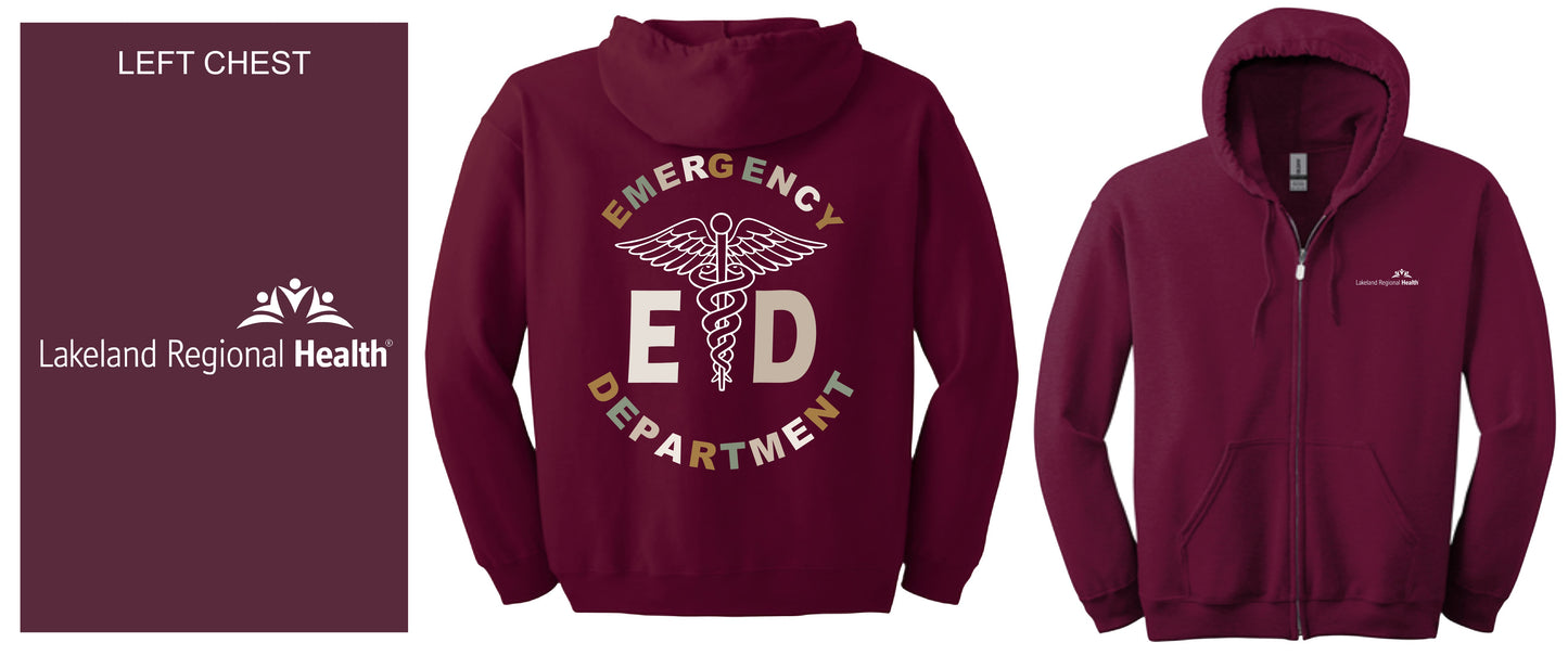 Hooded Zip-up w/ Cadeceus