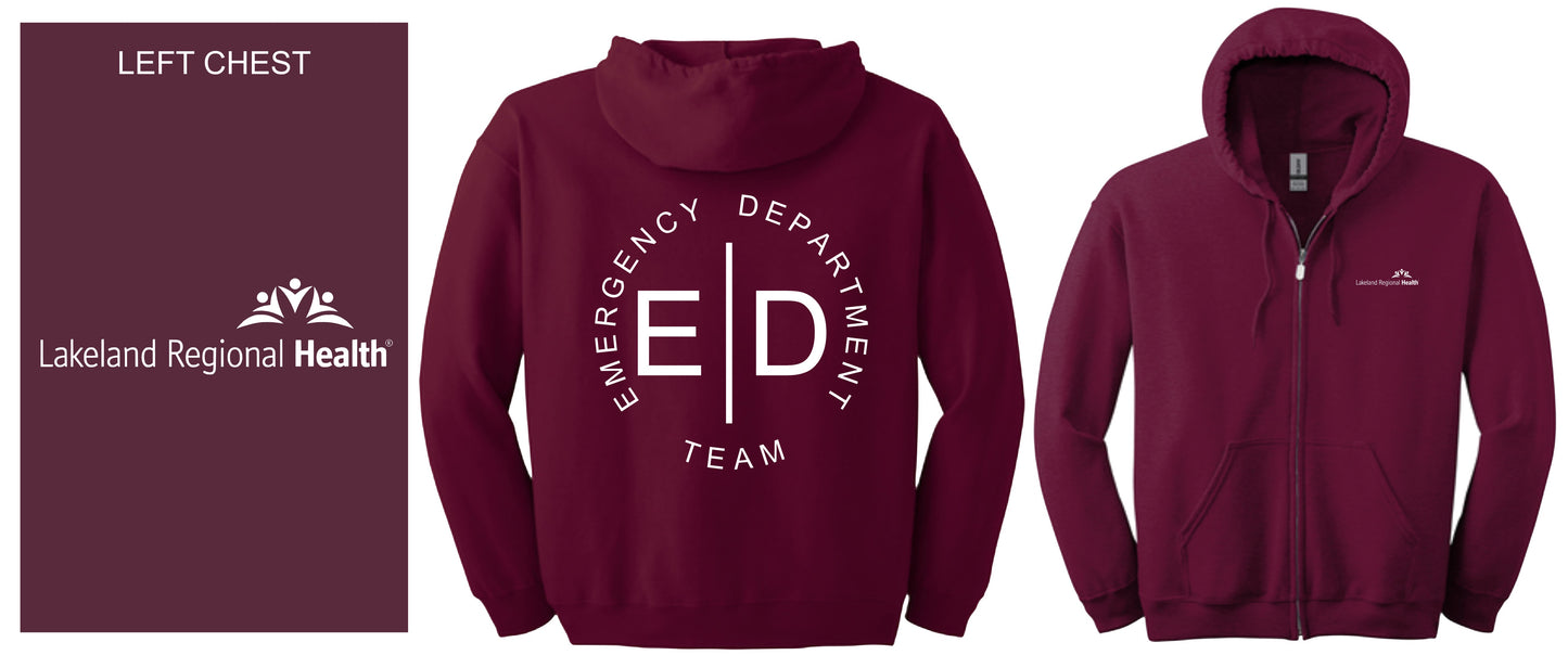 Hooded Zip-up w/ ED Team