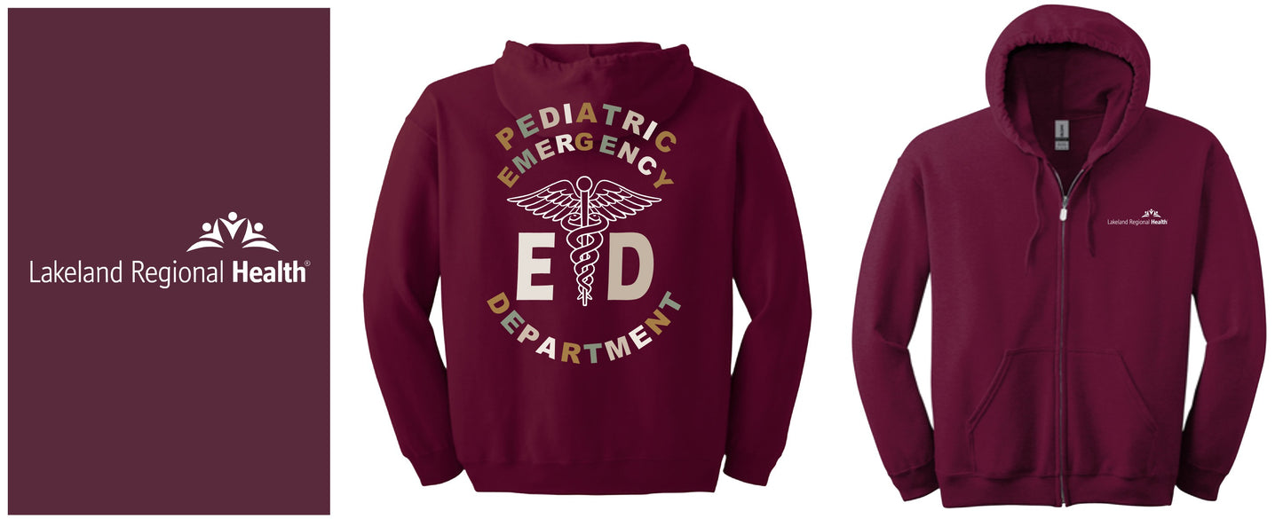 Hooded Zip-up w/ Pediatric Cadeceus