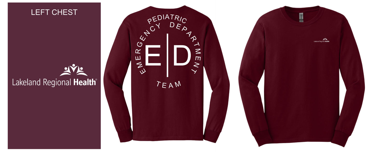 Long Sleeve T Shirt w/ Pediatric ED Team