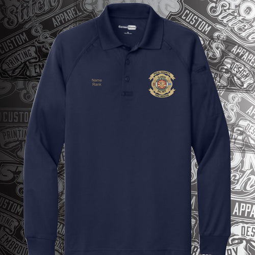 Navy Long Sleeve Polo