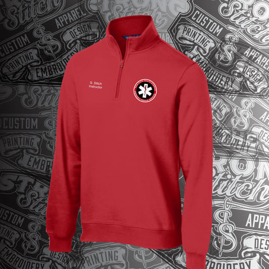 INSTRUCTORS ONLY ST253 Red Quarter Zip INSTRUCTORS ONLY