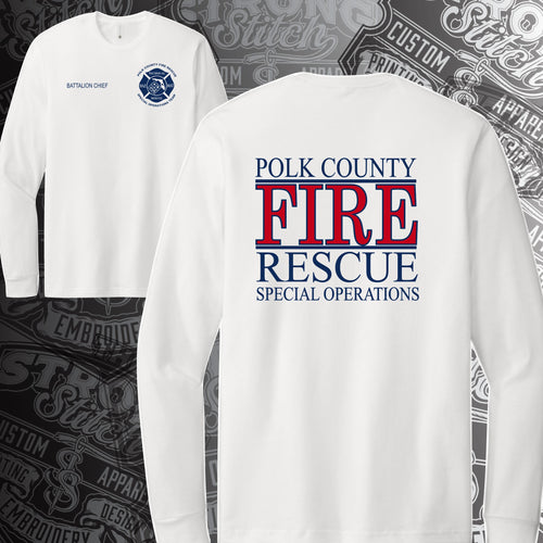 White Long Sleeve T-Shirt SPECIAL OPERATIONS