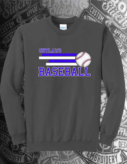 Stripes Core Fleece Crewneck Sweatshirt