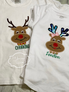 Girls holiday Embroidery Shirts