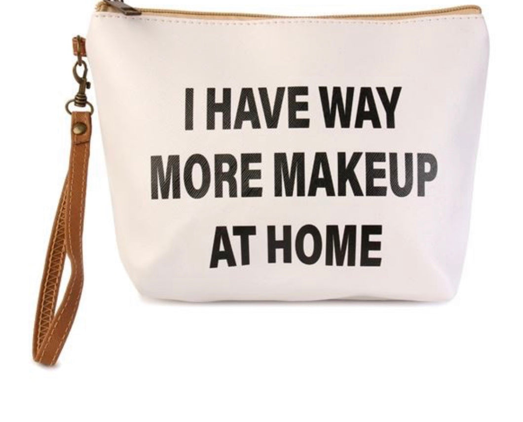 Way more makeup at home bag